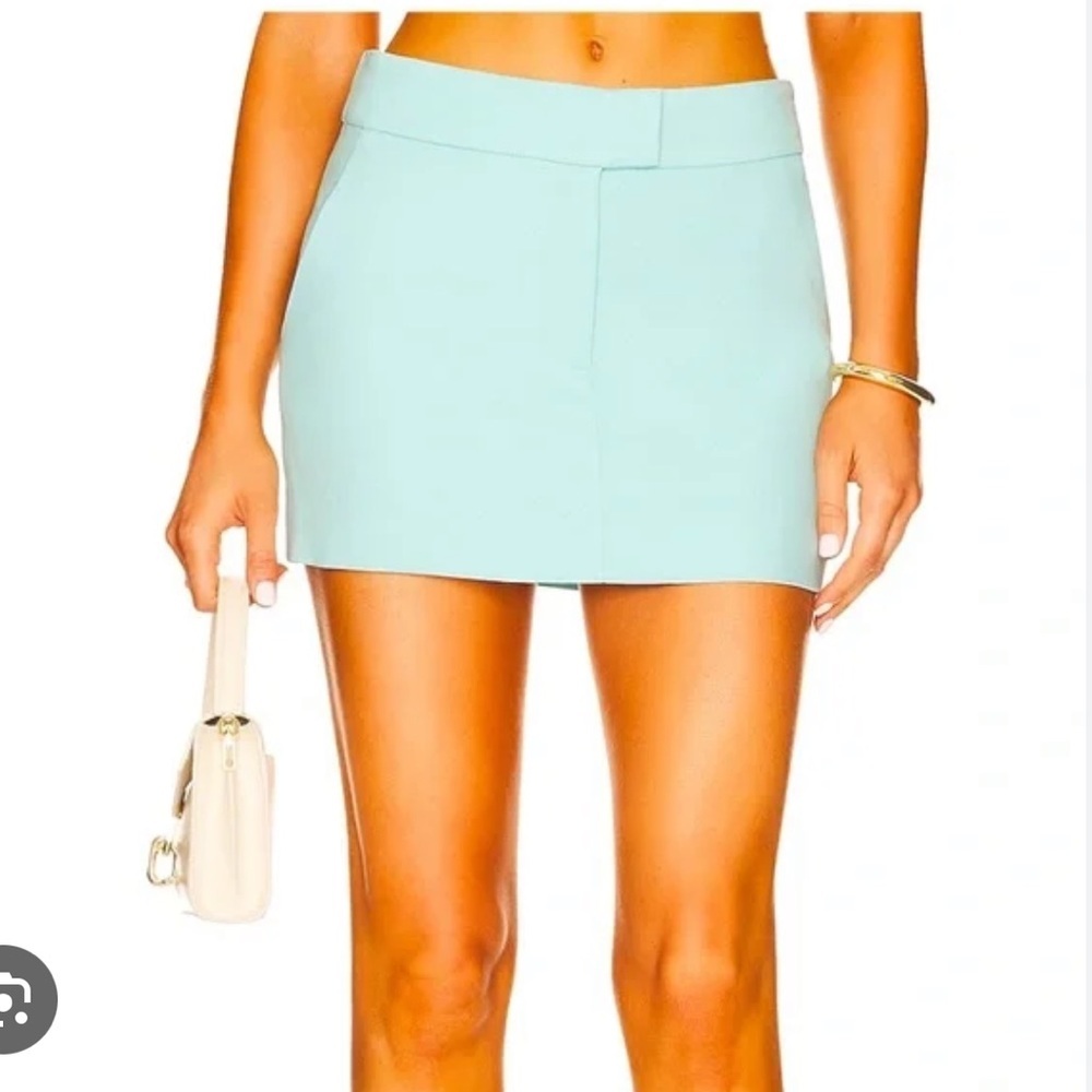 L'Academie Oslan Mini Skirt in Plein Air Blue Large